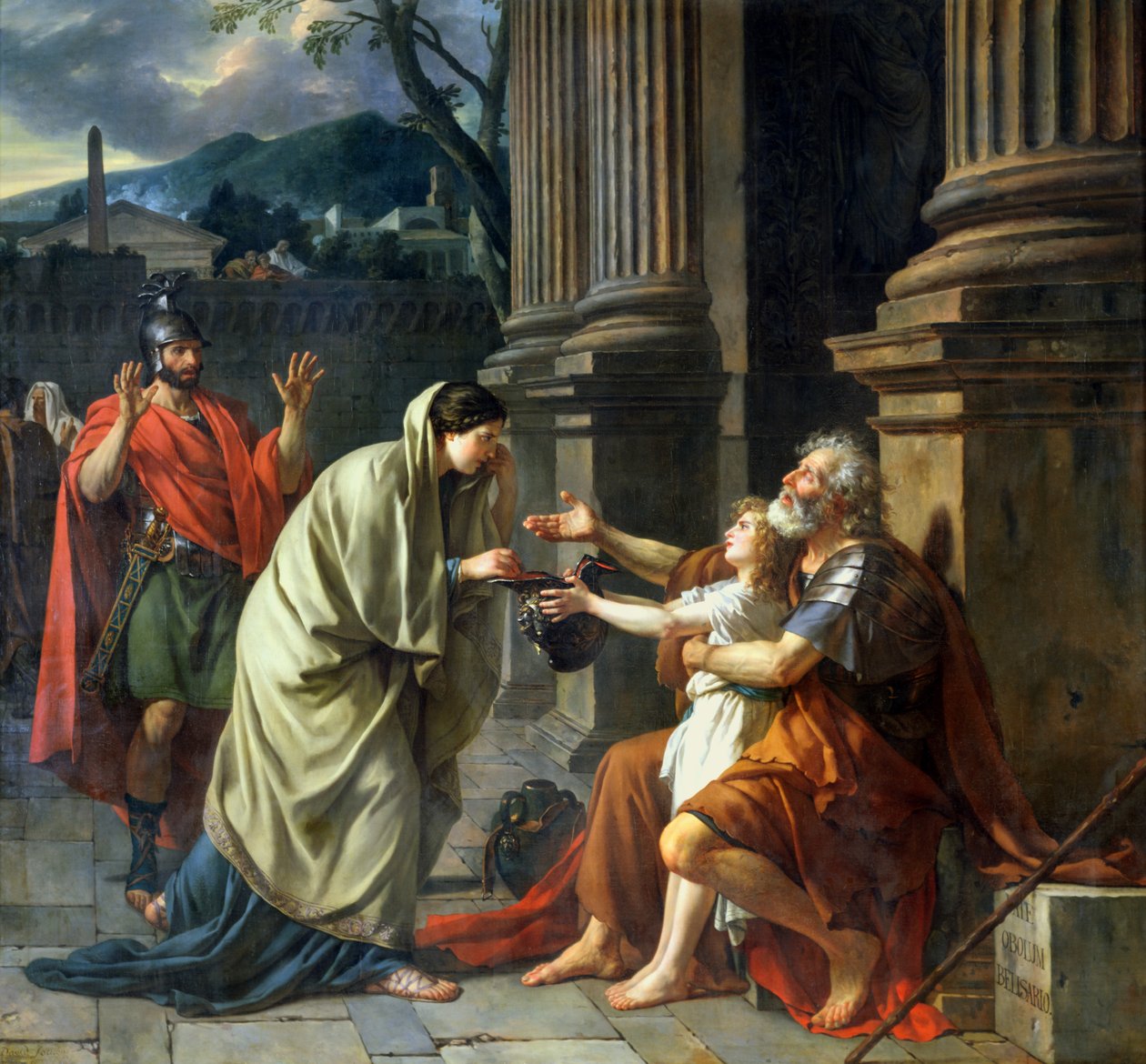 Belisarius Sadaka dileniyor, 1781 by Jacques Louis David
