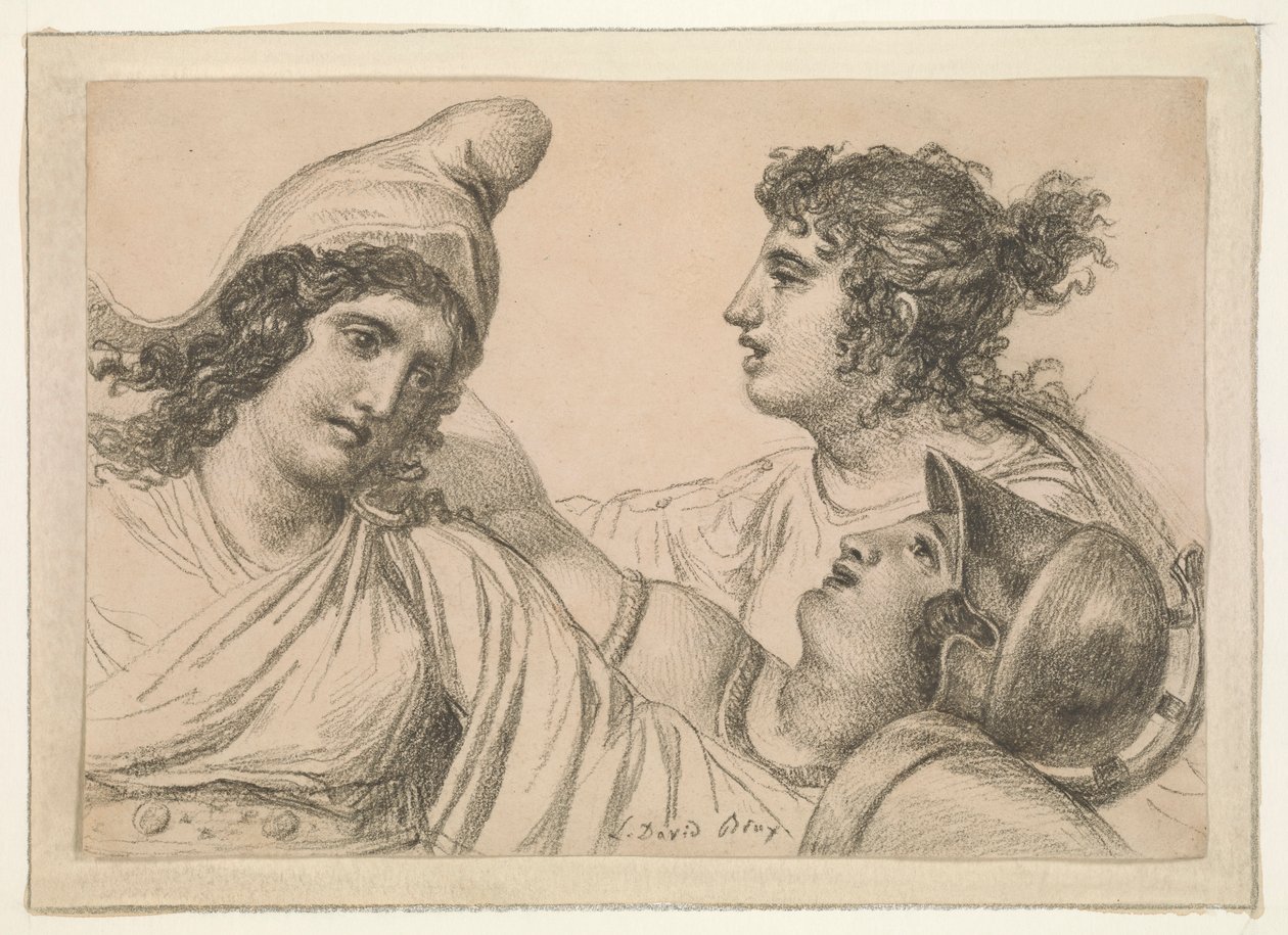 Üç Figürlü Kompozisyon by Jacques Louis David