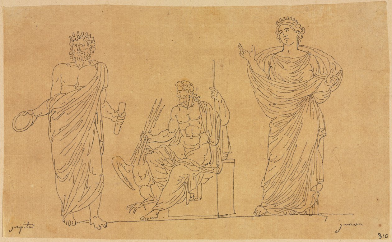 Tanrılar ve Tanrıça by Jacques Louis David