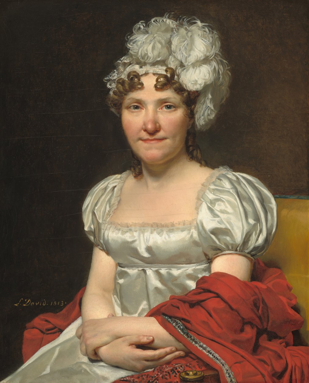 Madam David, 1813. by Jacques Louis David