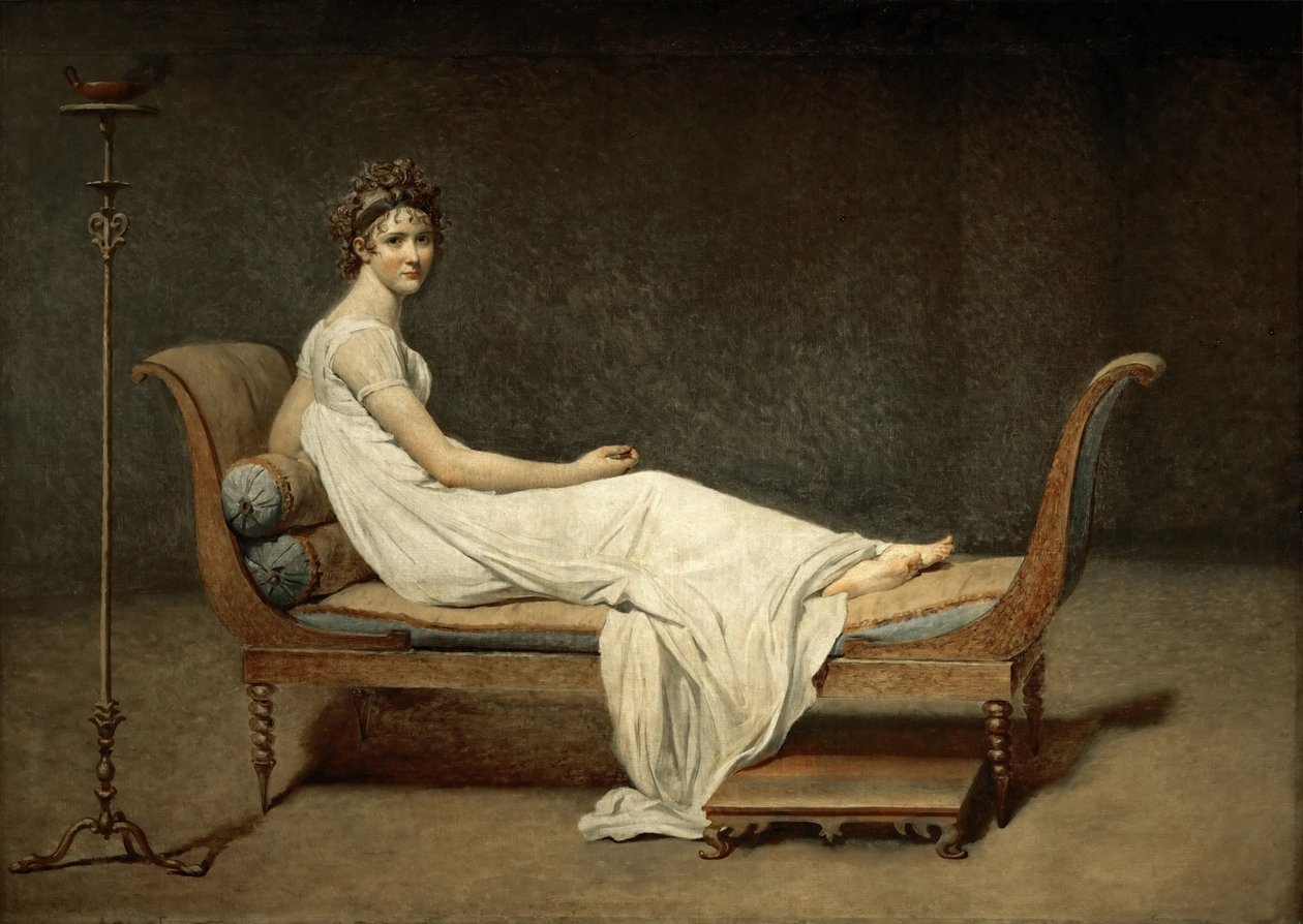 Madam Récamier, doğdu Julie Bernard 1777-1849 by Jacques Louis David