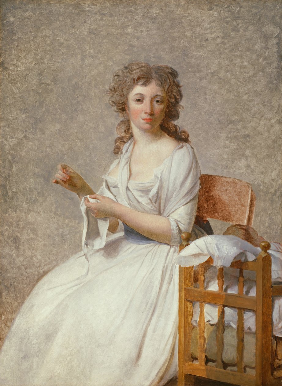 Madam de Pastoret ve Oğlu by Jacques Louis David