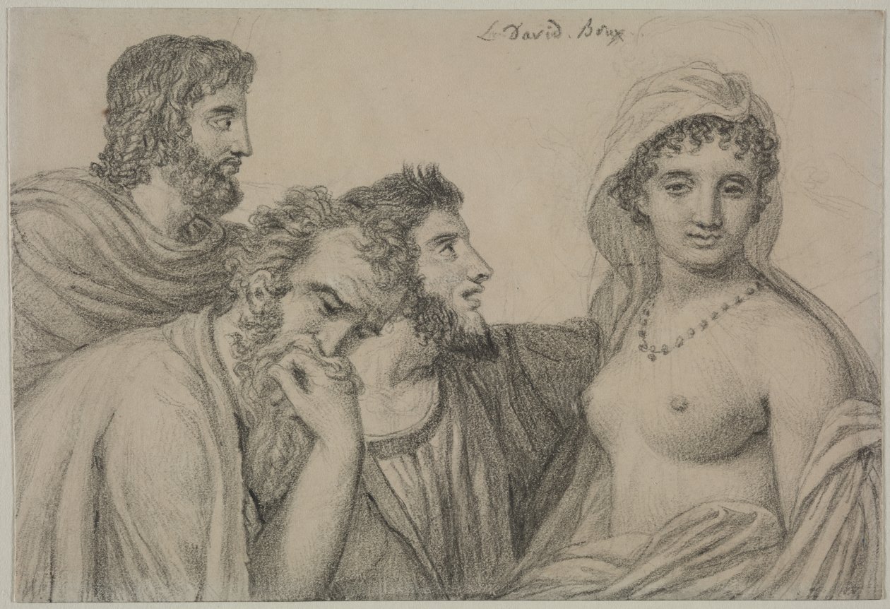 Phryné Yargıçlarının Önünde by Jacques Louis David