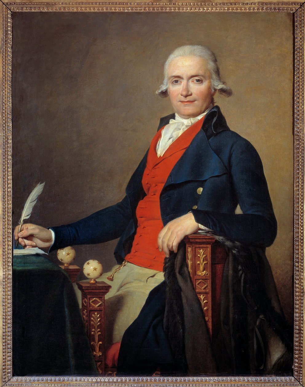 Bakan Gaspard Meyer (1749-1799) Portresi, Jacques Louis David (1748-1825) 1795 by Jacques Louis David