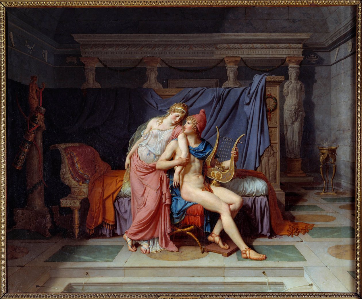 Paris ve Helene aşkı. Jacques Louis David