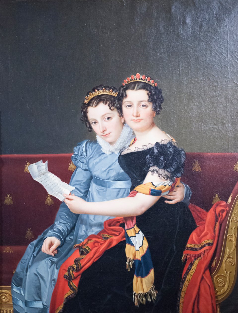 Zenaide ve Charlotte Bonapart by Jacques Louis David