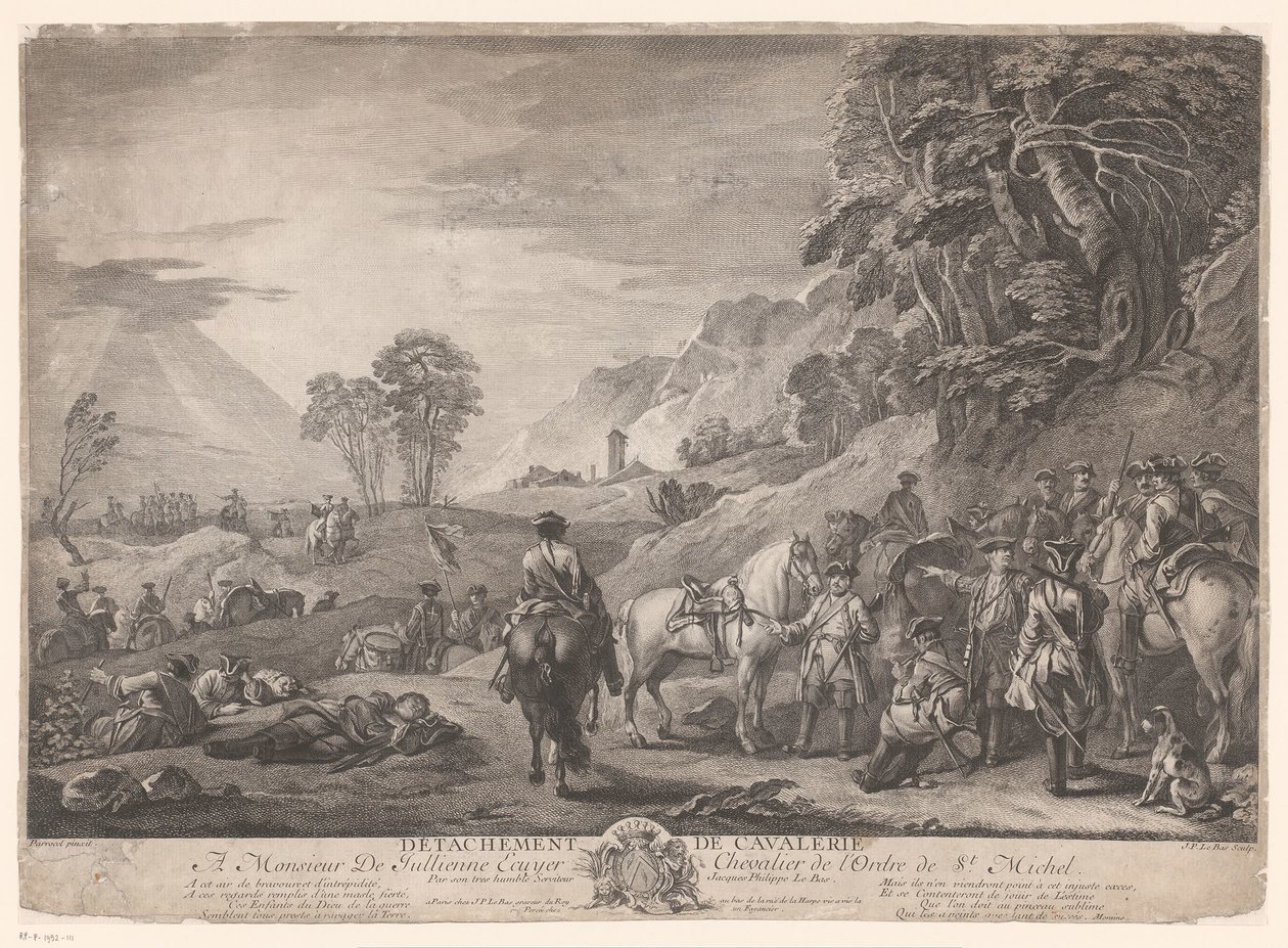 paslı süvari Süvari Müfrezesi (nesne üzerindeki başlık) by Jacques Philippe Le Bas