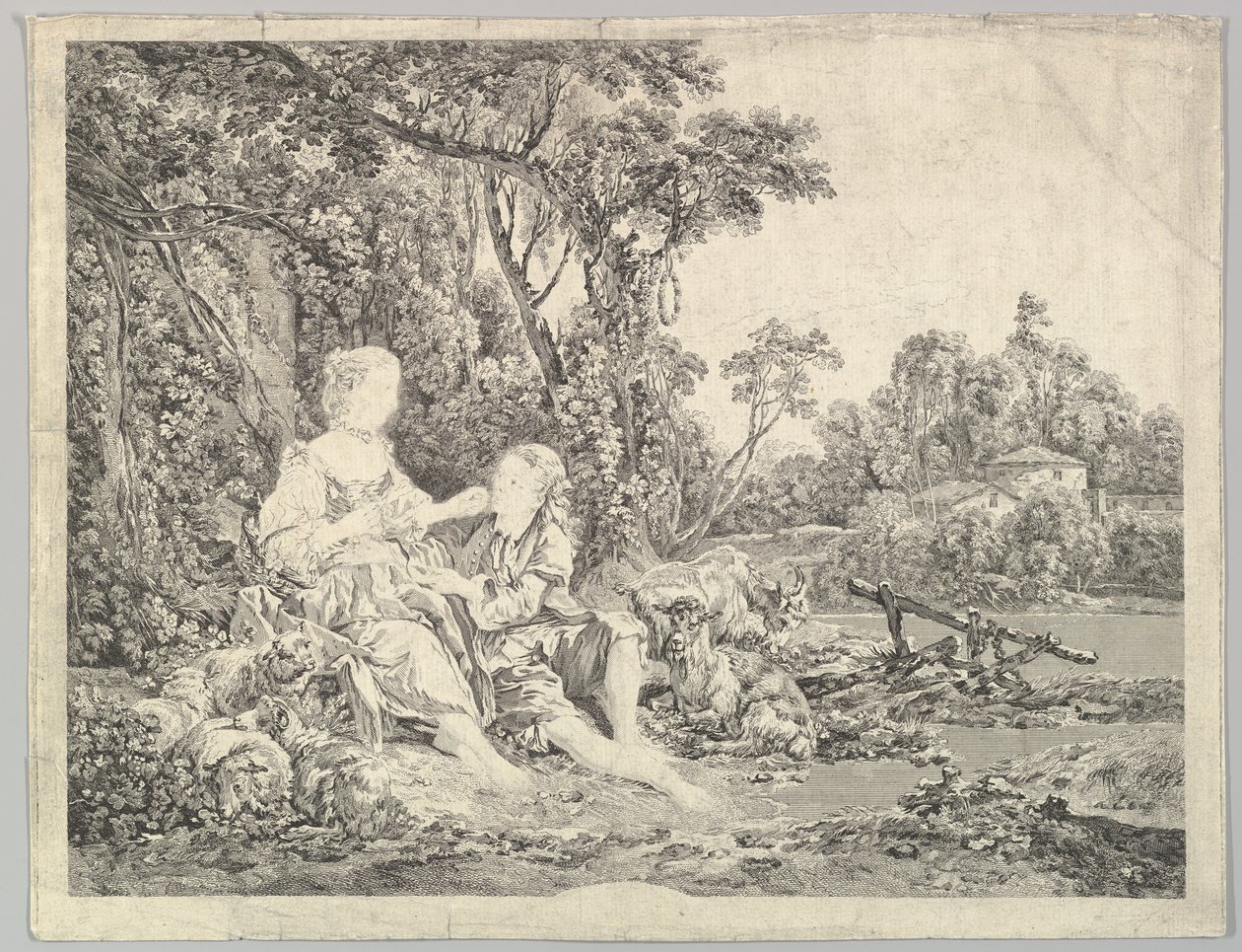 Pensant-ils au Raisin Üzümü Düşünüyorlar, 18. yüzyıl. by Jacques Philippe Le Bas