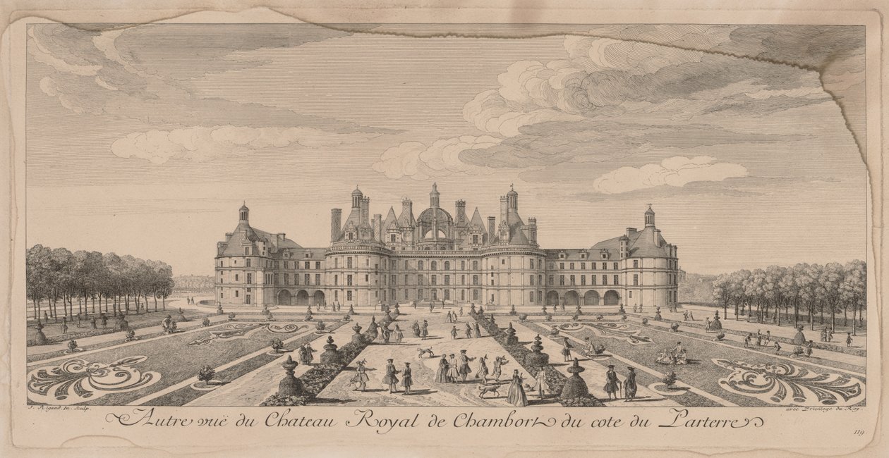 Bahçelerden Chateau Chambord. by Jacques Rigaud