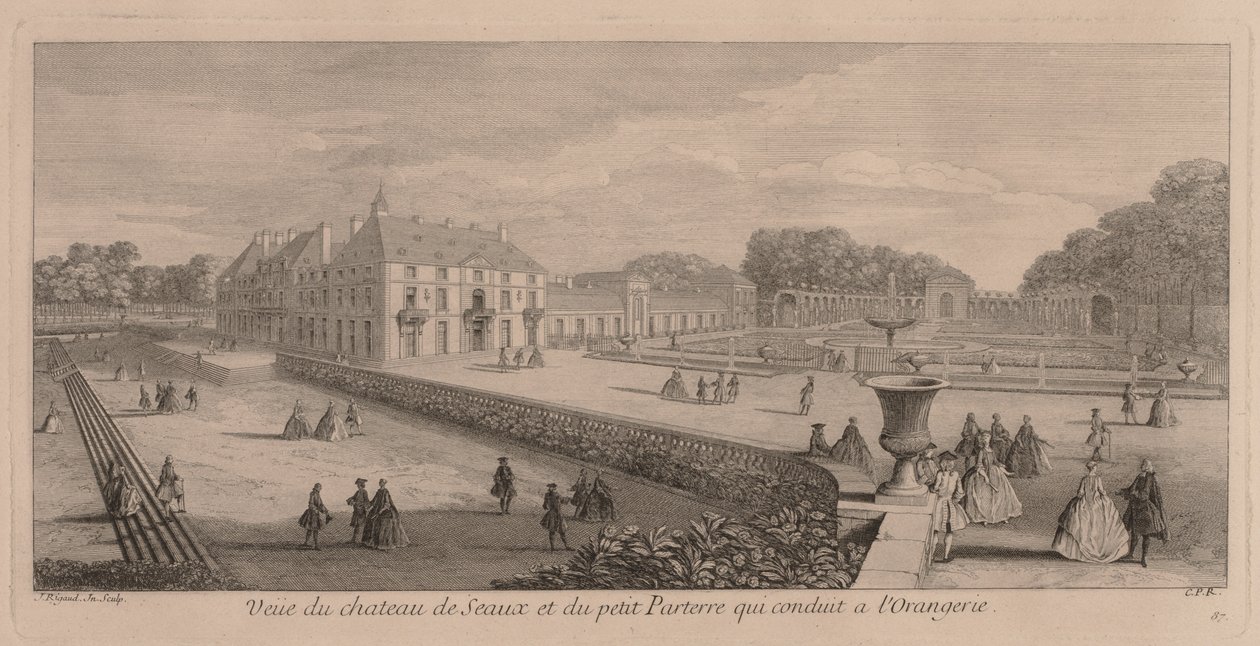 Chateau ve Seaux Bahçesi. by Jacques Rigaud