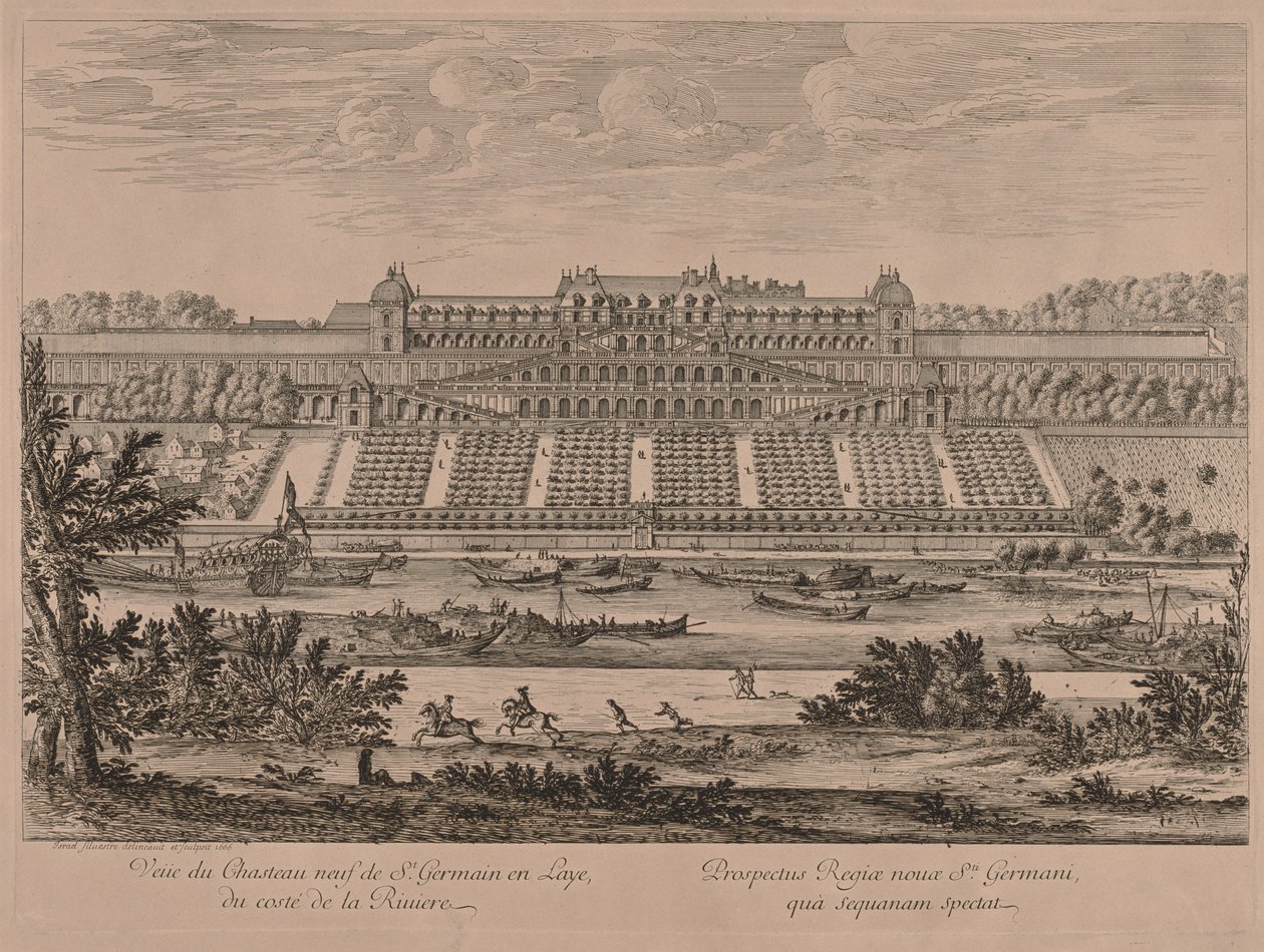 Nehirden St. Germain en Laye Şatosu. by Jacques Rigaud