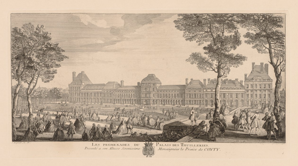Palais des Tuileries gezinti yolları by Jacques Rigaud