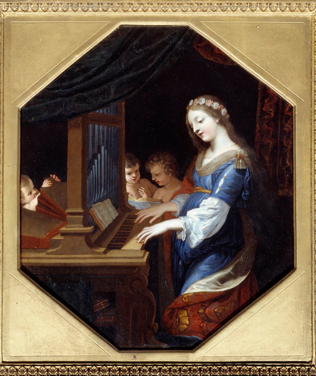 Saint Cecile org çalıyor Resim Jacques Stella tarafından by Jacques Stella