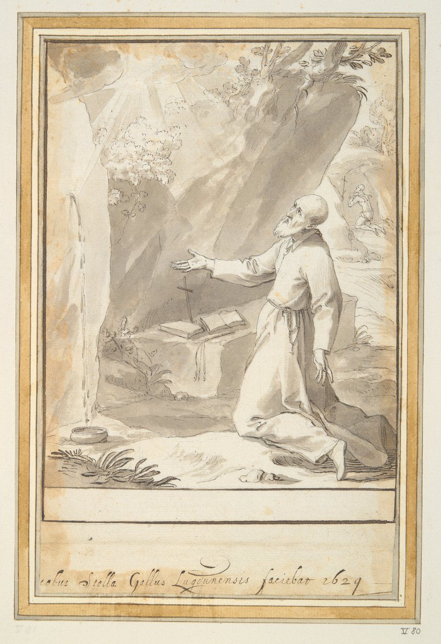Aziz Philip dua ediyor by Jacques Stella