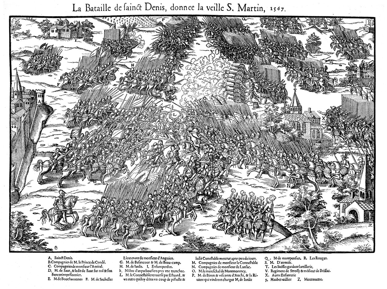 St Denis Muharebesi, Fransız Din Savaşları, 10 Kasım 1567 1570 by Jacques Tortorel
