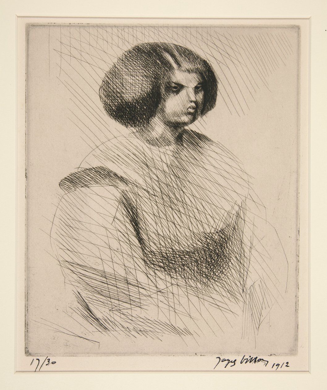 La petite mul?tresse (Genç Melez) by Jacques Villon