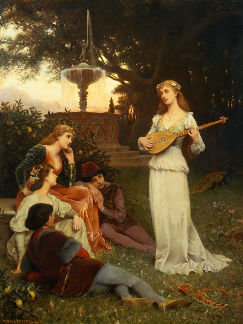 Aşk Çeşmesi (tuval üzerine yağlı boya) by Jacques Wagrez