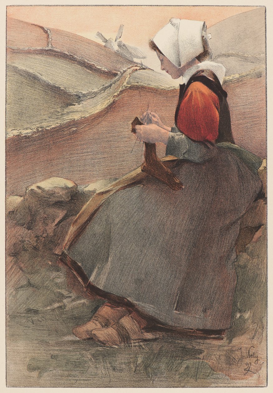 Moor Çiçeği, 1897. by Jacques Wely