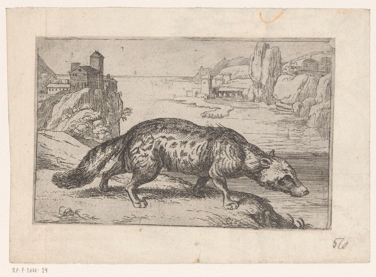 Manzaralarda Sırtlan Hayvanlar (dizi başlığı) by Jacques de Fornazeris (attributed to)