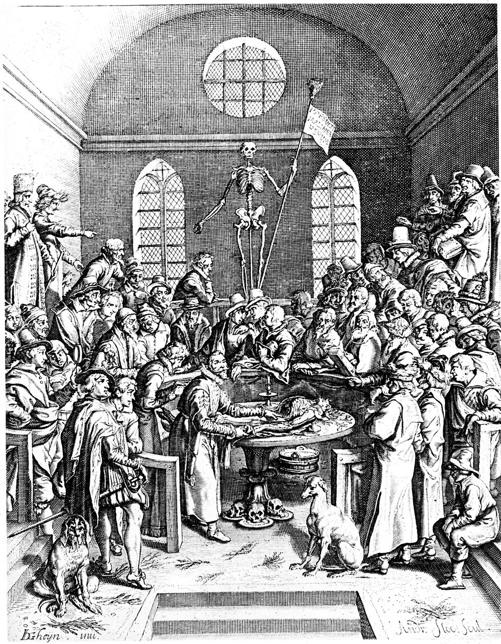 16. yüzyıl sonu anatomi tiyatrosu, Yaşlı Jacques de Gheyn, 1633 by Jacques de Gehyn the Elder