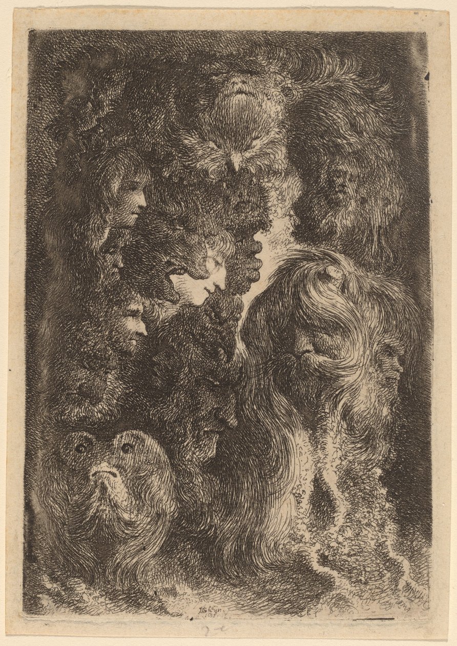 fantastik kafalar by Jacques de Gheyn III
