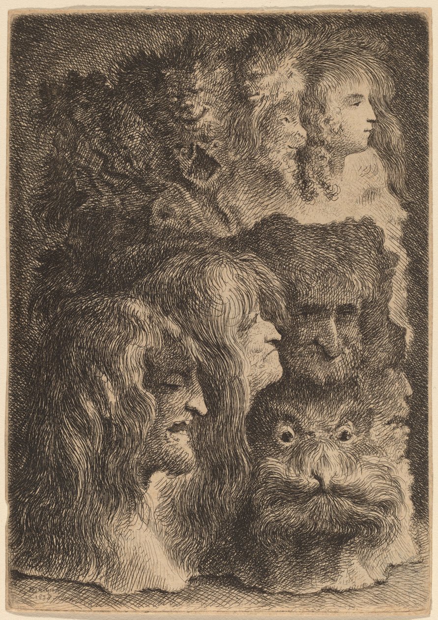 fantastik kafalar by Jacques de Gheyn III