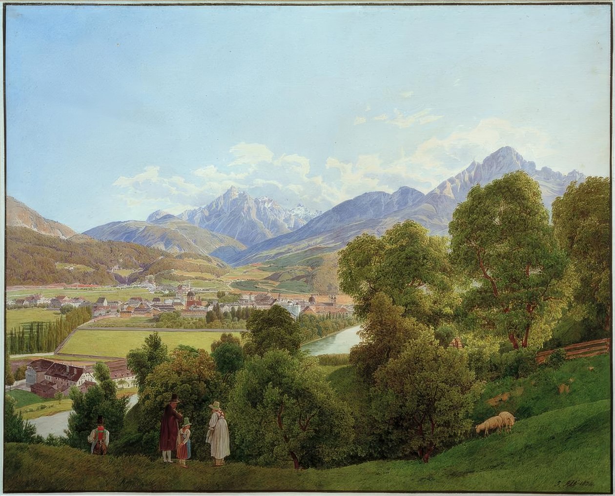 Innsbruck manzarası by Jakob Alt