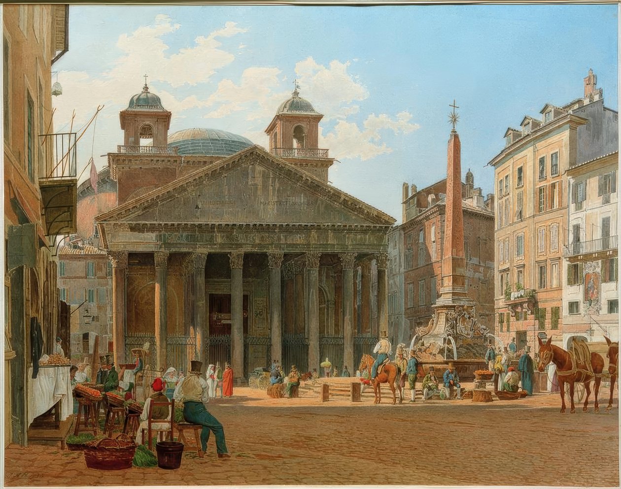 Das Pantheon und die Piazza della Rotonda Roma