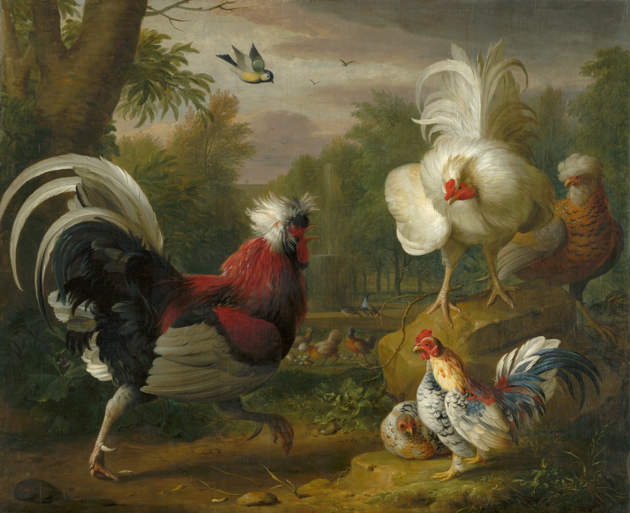 Horoz Dövüşü by Jakob Bogdani or Bogdany