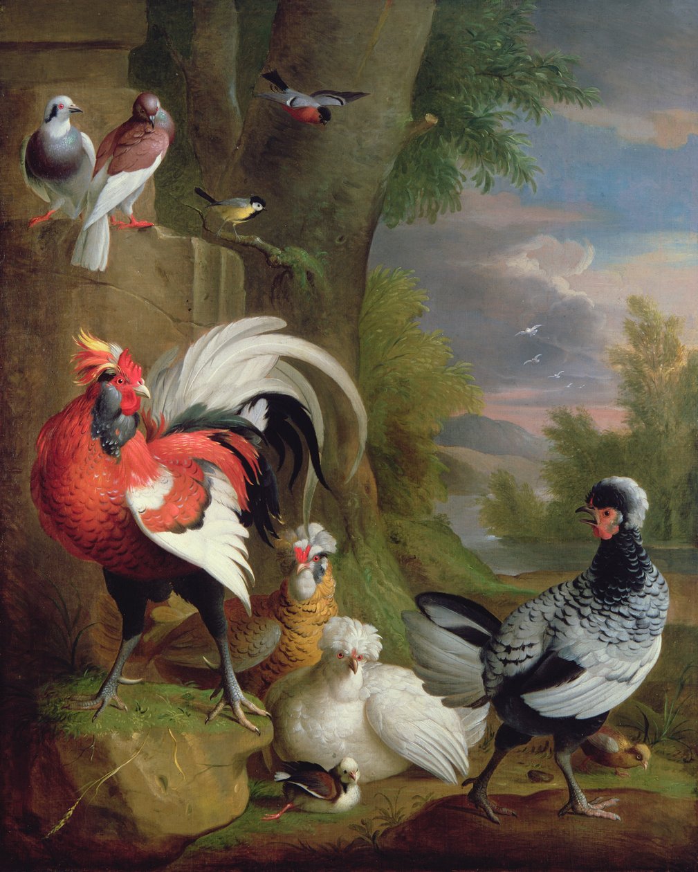Manzaradaki Egzotik Kuşlar by Jakob Bogdani or Bogdany