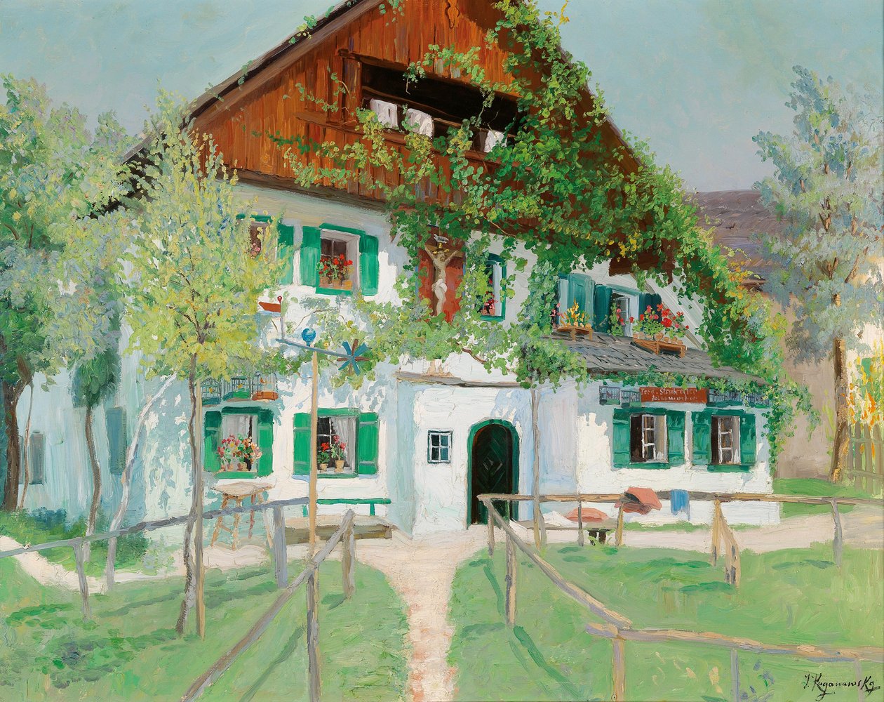 Yaz ışığında çiftlik evi by Jakob Koganowsky