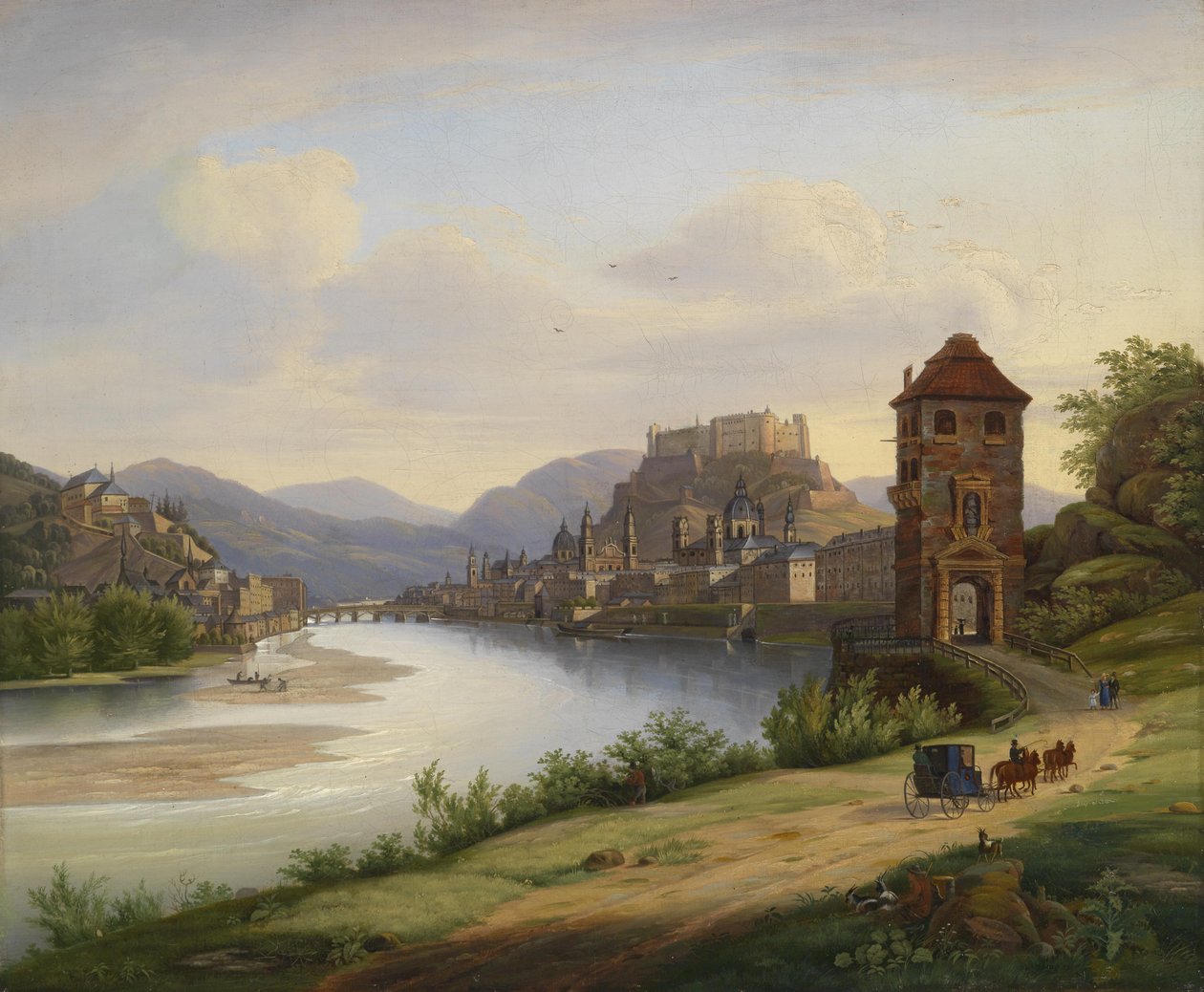 Salzburg manzarası by Jakob Roedler