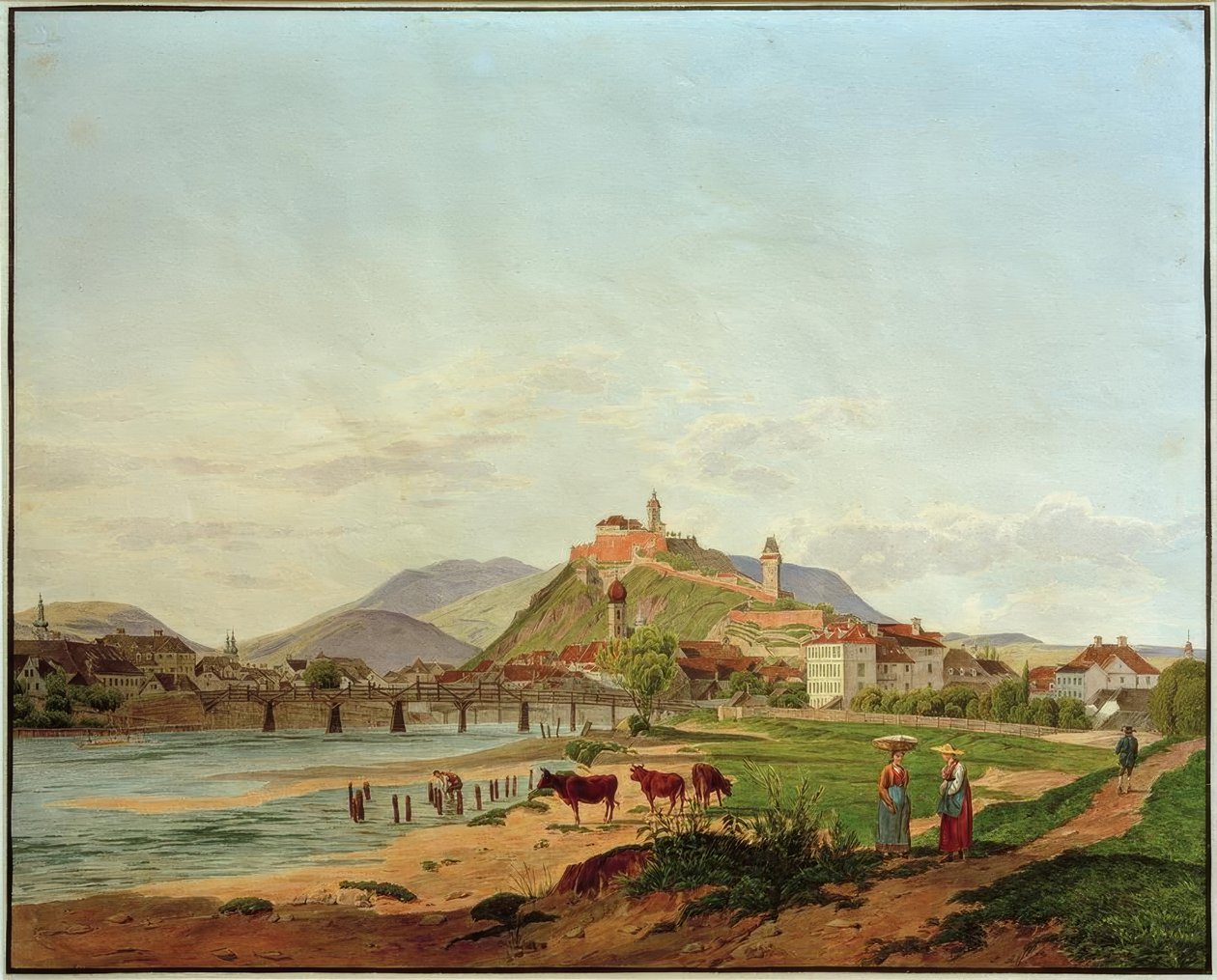 Graz manzarası by Jakob Alt