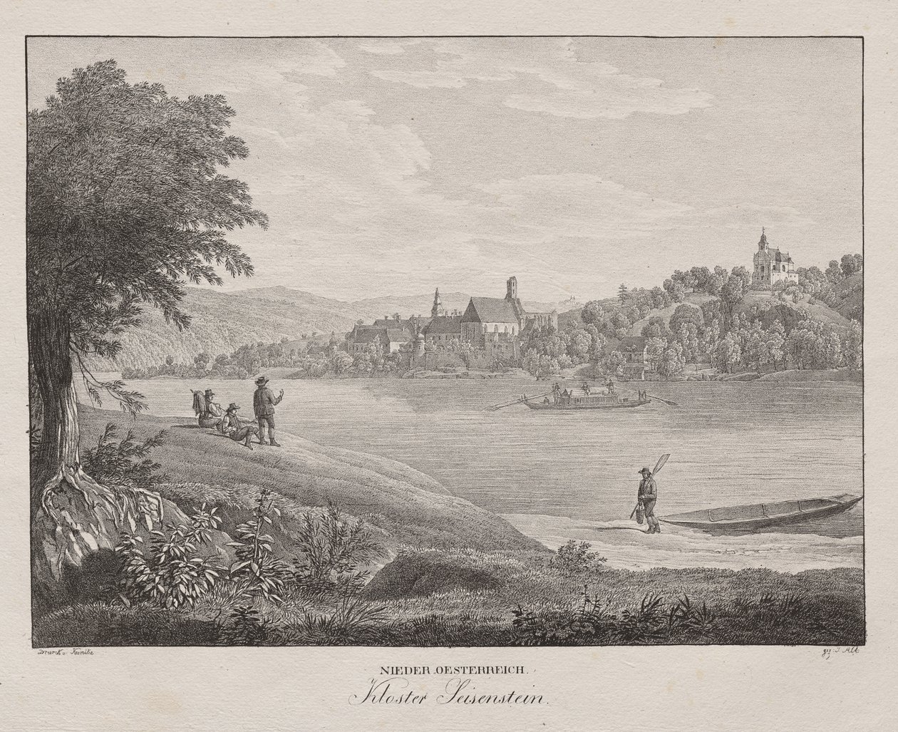 Aşağı Avusturya, manastır by Jakob Alt