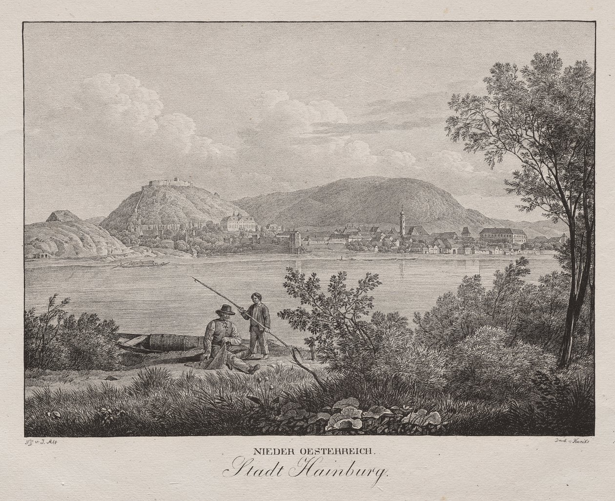 Nieder-oesterreich, Stadt Hainburg by Jakob Alt