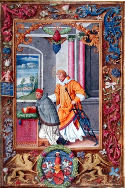 Anton Kress ve St. Lawrence, bir mektuptan sayfa by Jakob Elsner