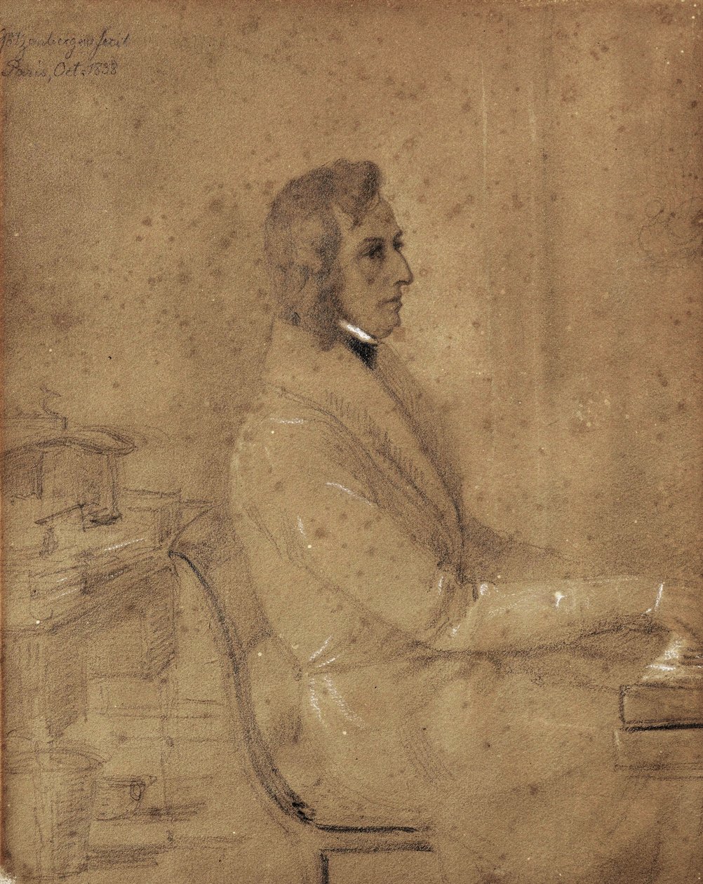 piyano başında Fryderyk Chopin by Jakob Götzenberger