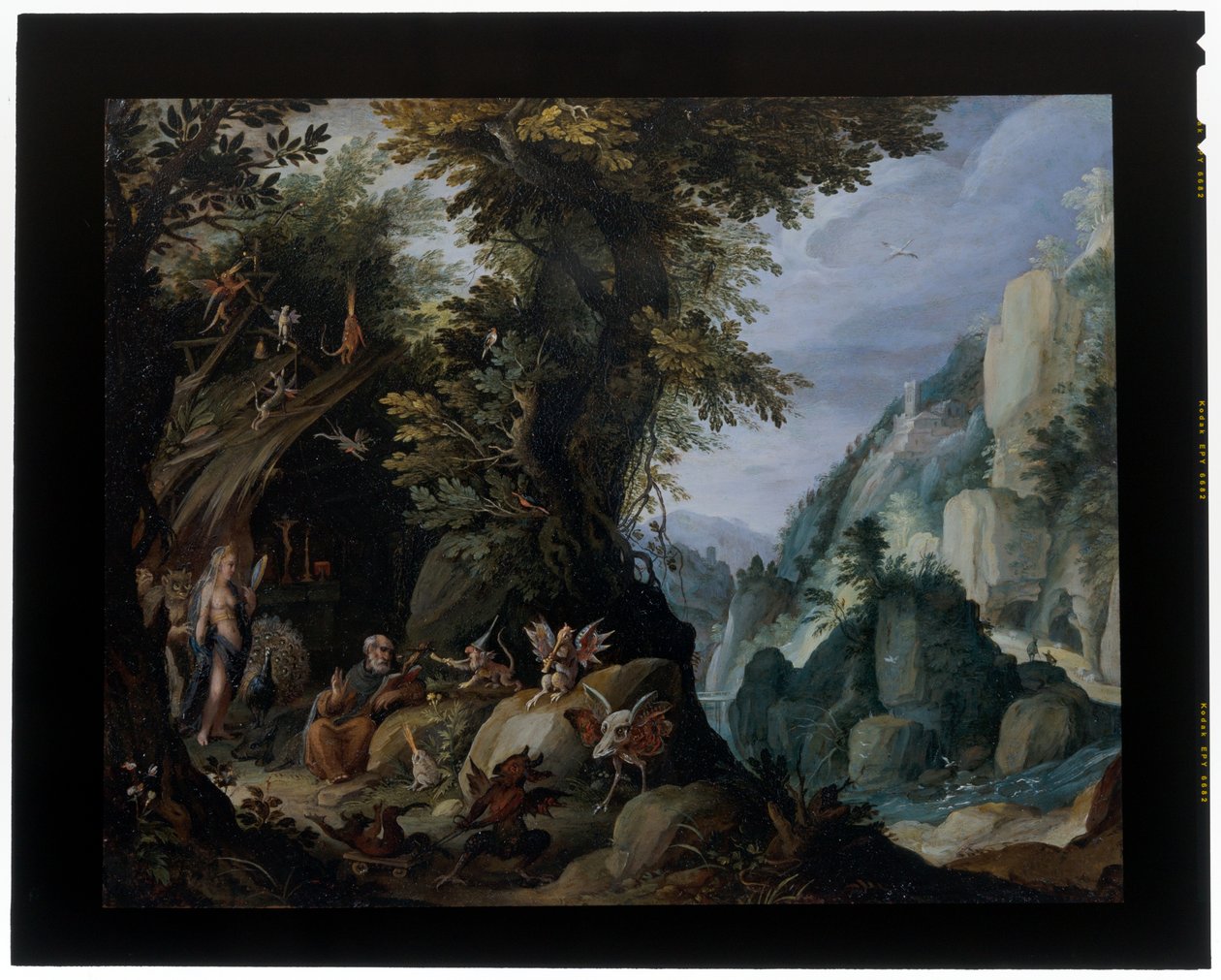 Bir Manzarada Aziz Anthony'nin Günahı by Jakob Isaaksz Swanenburgh