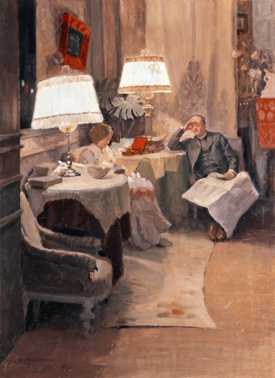 Akşam Sohbeti by Jakoff Jakovlevitch Kalinitchenko