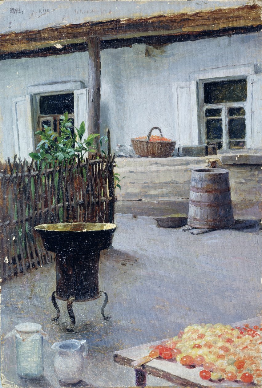 Reçel pişirme, 1892 by Jakov Jakovlevich Kalinichenko