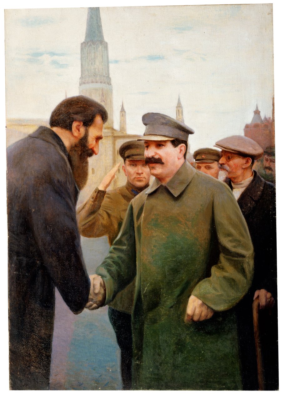 Josef Stalin ve jeofizikçi Otto Y Schmidt, 1930