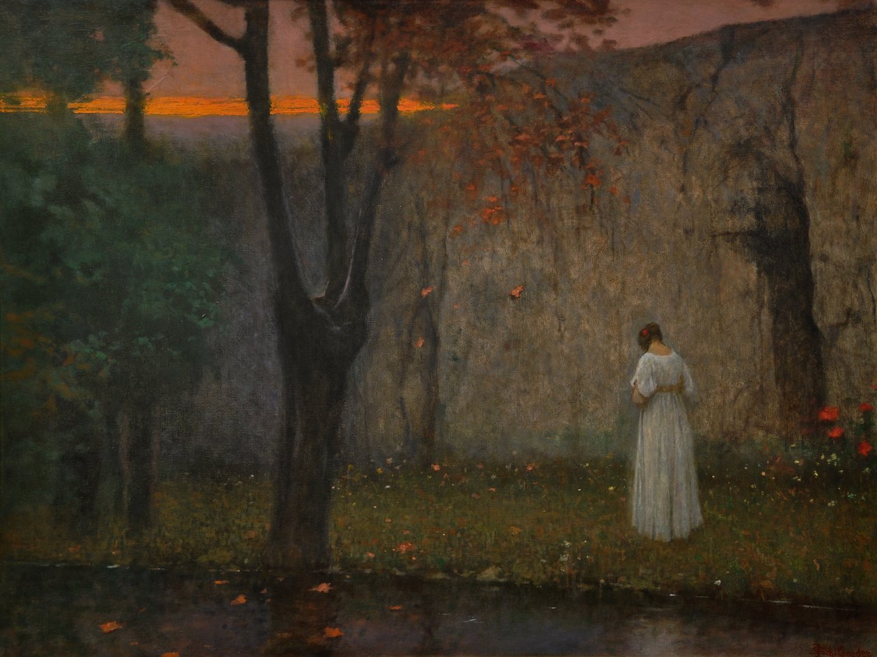 Sonbahar şafağı, 1910 by Jakub Schikaneder