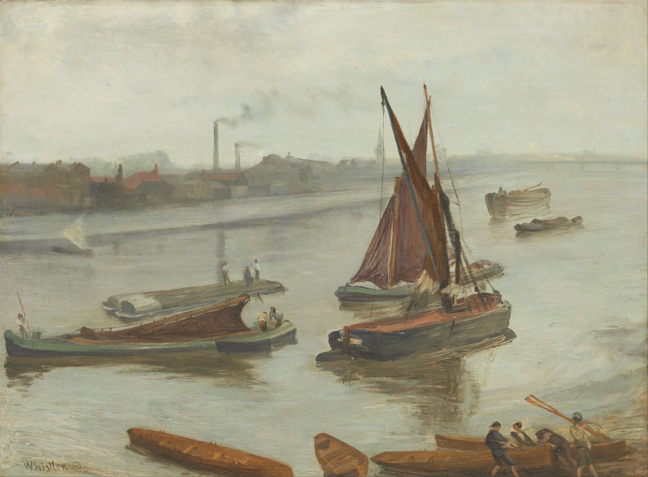 Eski Battersea Erişimi by James Abbott McNeill Whistler