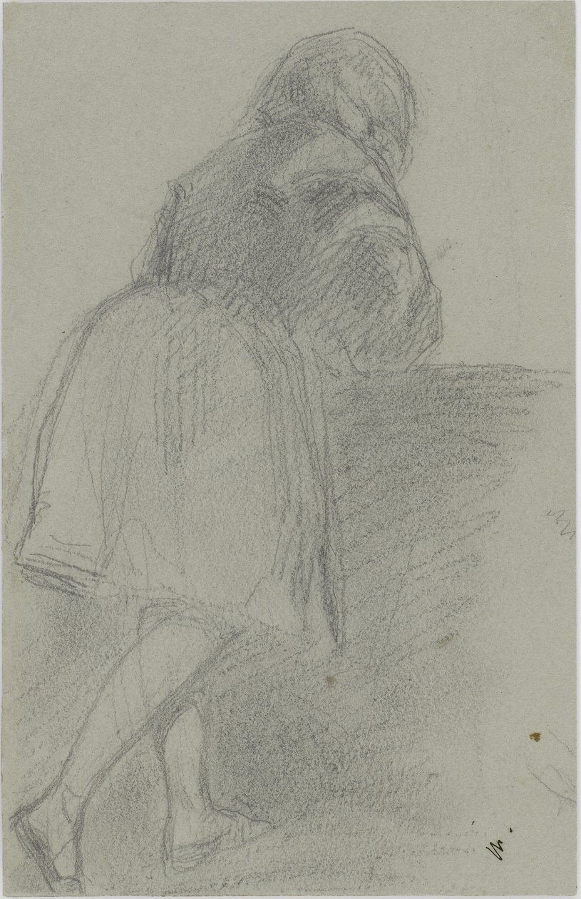 Annie, 1858-59 (gri-mavi kağıt üzerine kurşun kalem) by James Abbott McNeill Whistler