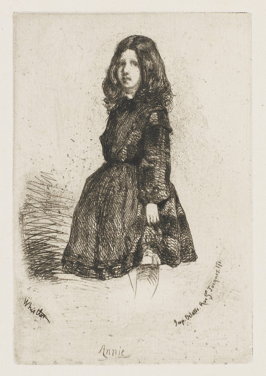 Annie, c.1857-58 (kağıda gravür) by James Abbott McNeill Whistler