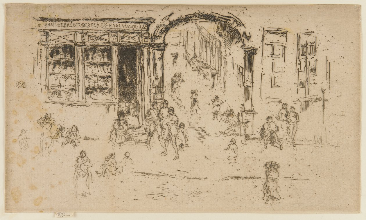 Archway, Brüksel, 1887 by James Abbott McNeill Whistler