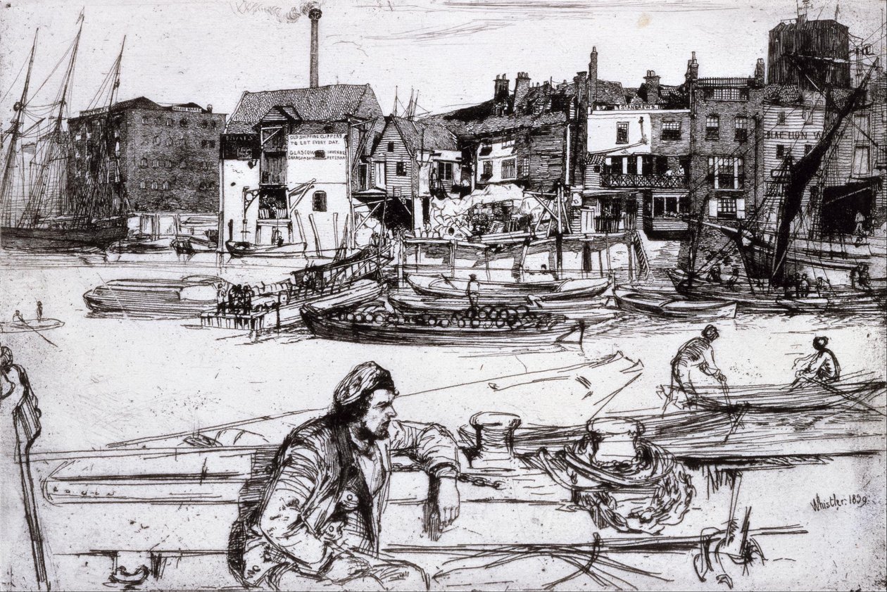 Kara Aslan İskelesi by James Abbott McNeill Whistler
