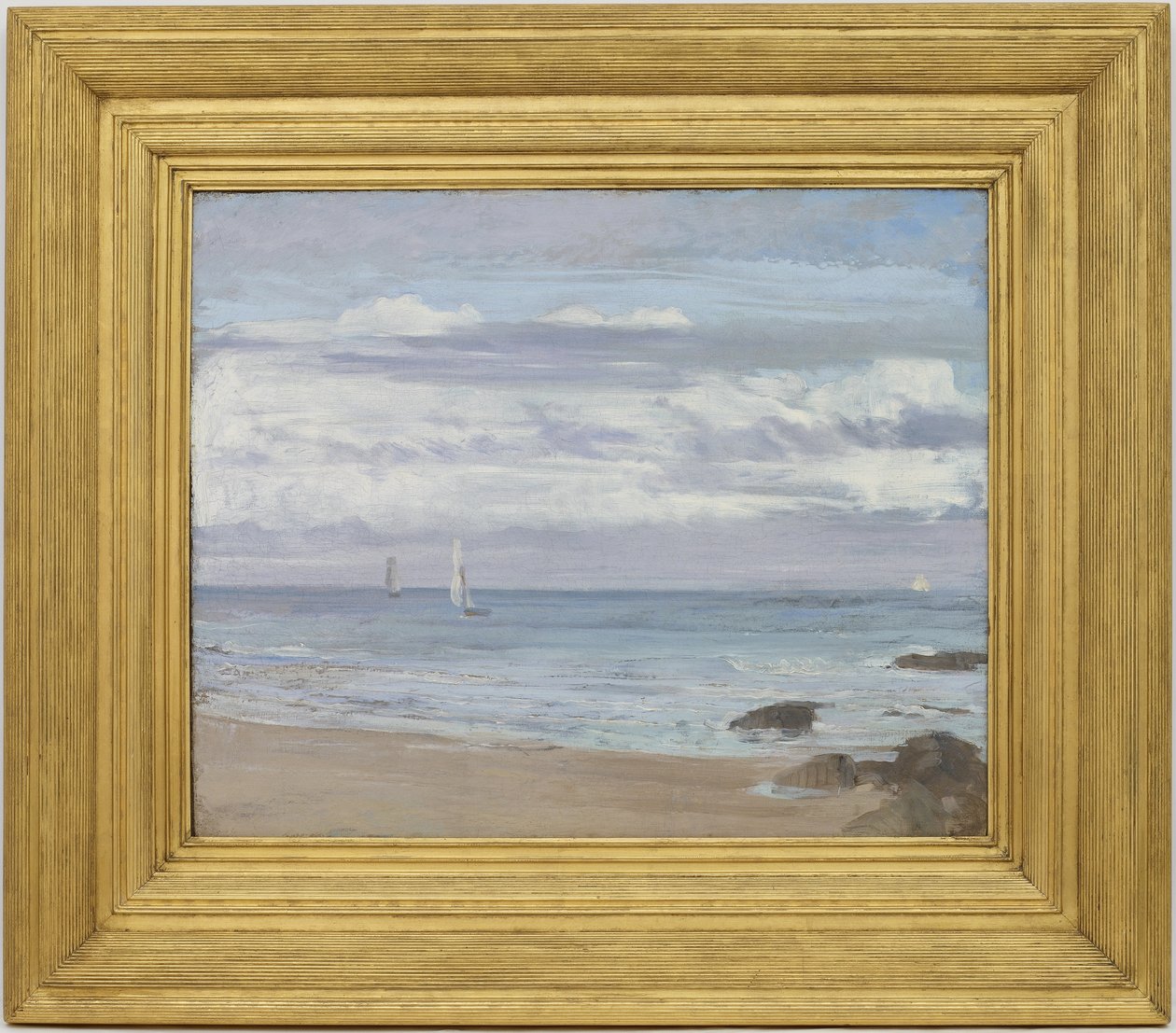 Mavi ve Gümüş: Trouville, c.1865 by James Abbott McNeill Whistler