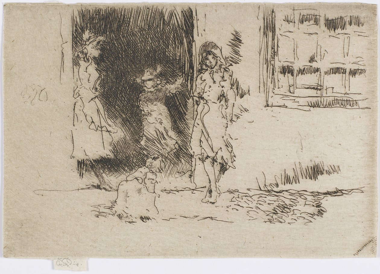 Kulübe Kapısı, c.1884-86 (kağıt üzerine gravür) by James Abbott McNeill Whistler