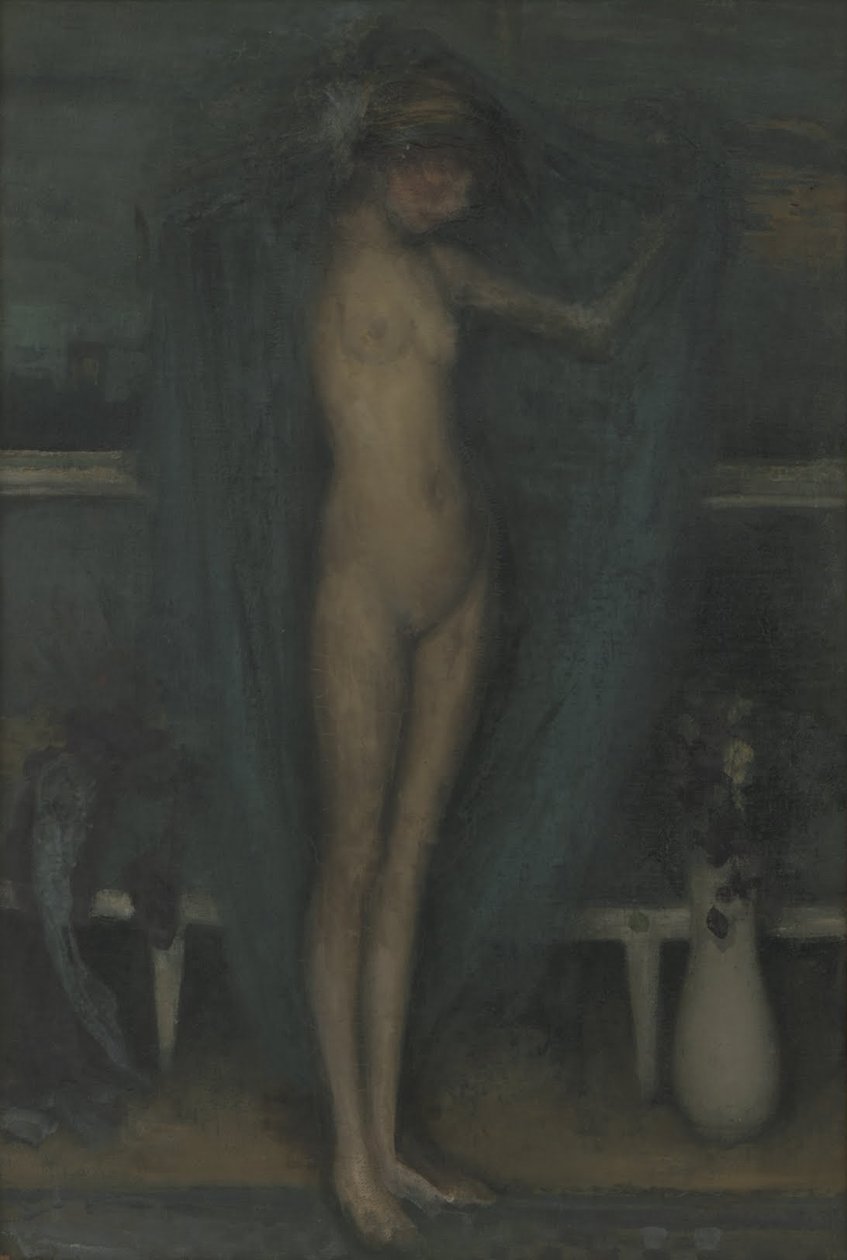 Mavi ve Altındaki Uyum - Küçük Mavi Kız by James Abbott McNeill Whistler